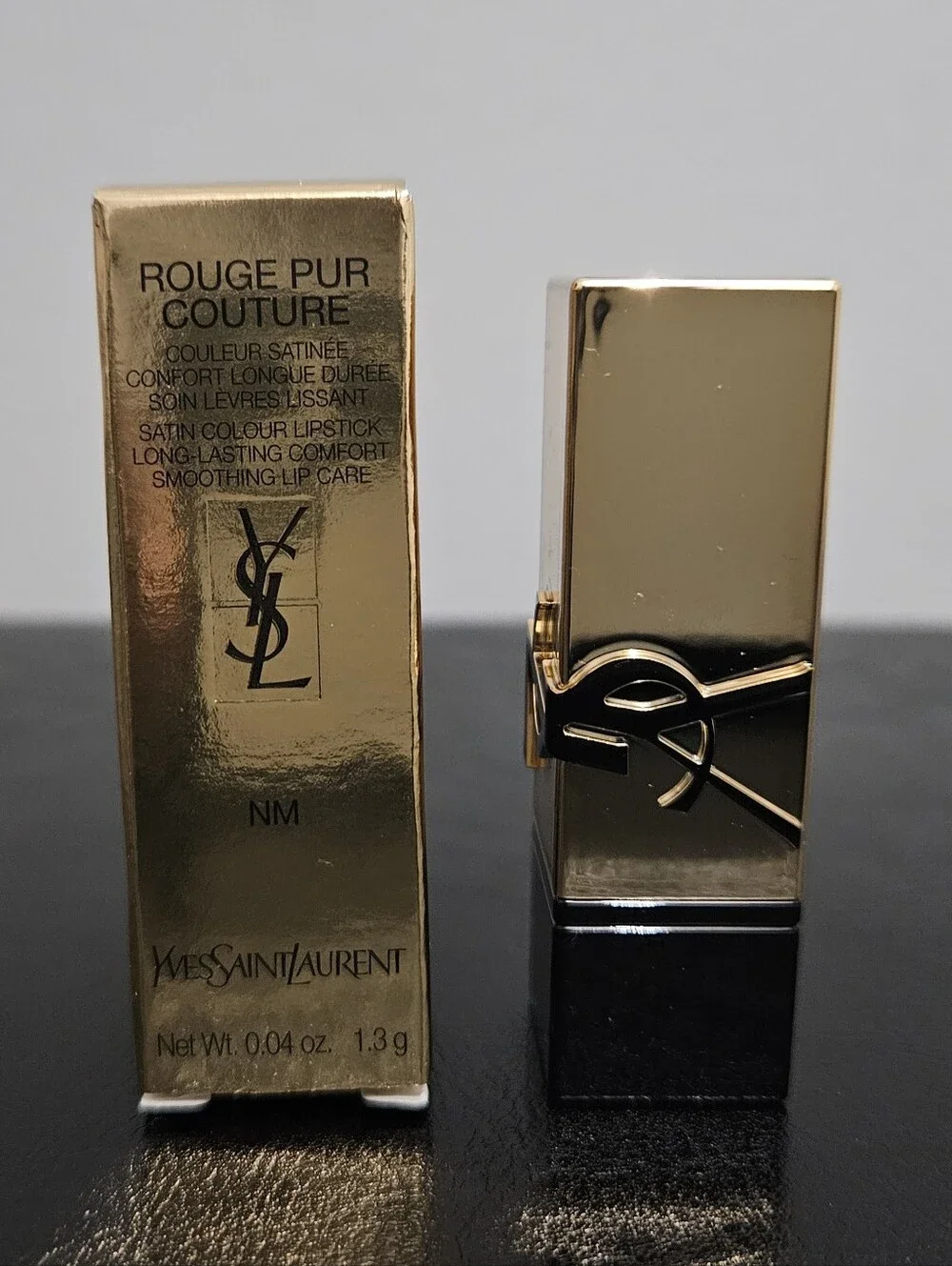 NIB: Yves Saint Laurent Mini Rouge Pur Couture Satin Lipstick - Nude Muse